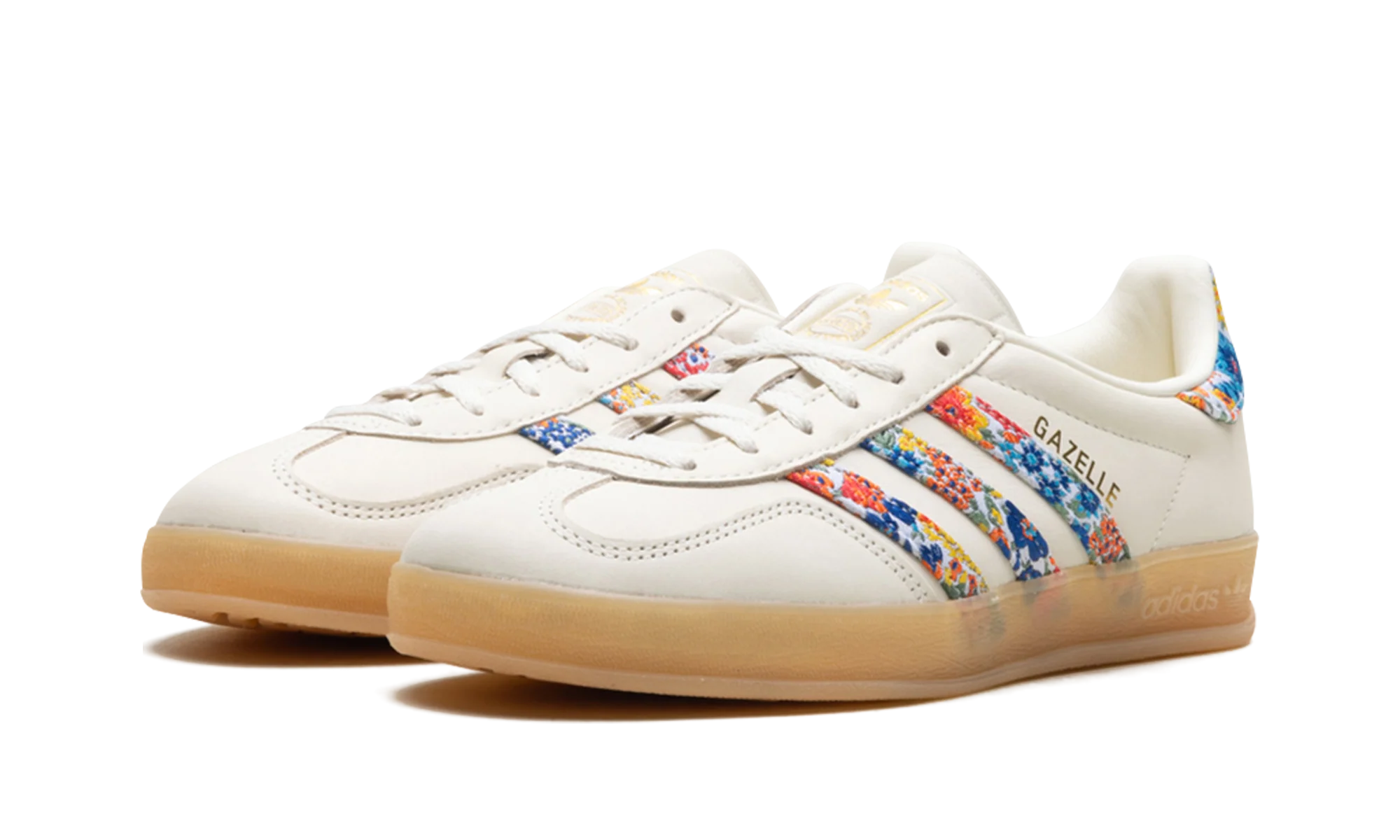 Adidas Gazelle Indoor Liberty London Floral Embroidery Stripes – Image 3