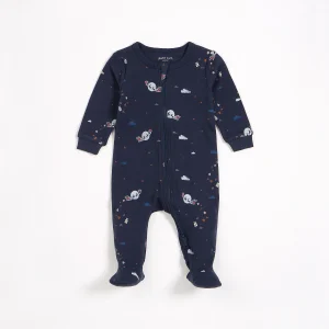 Dormeuse à imprimé de Père Noël et ses rennes phosphorescent