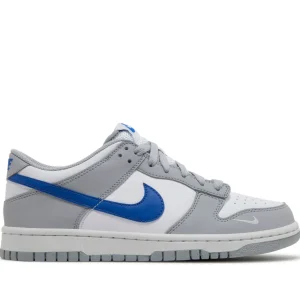 Nike Dunk Low Mini Swoosh Wolf Grey Game Royal (GS)