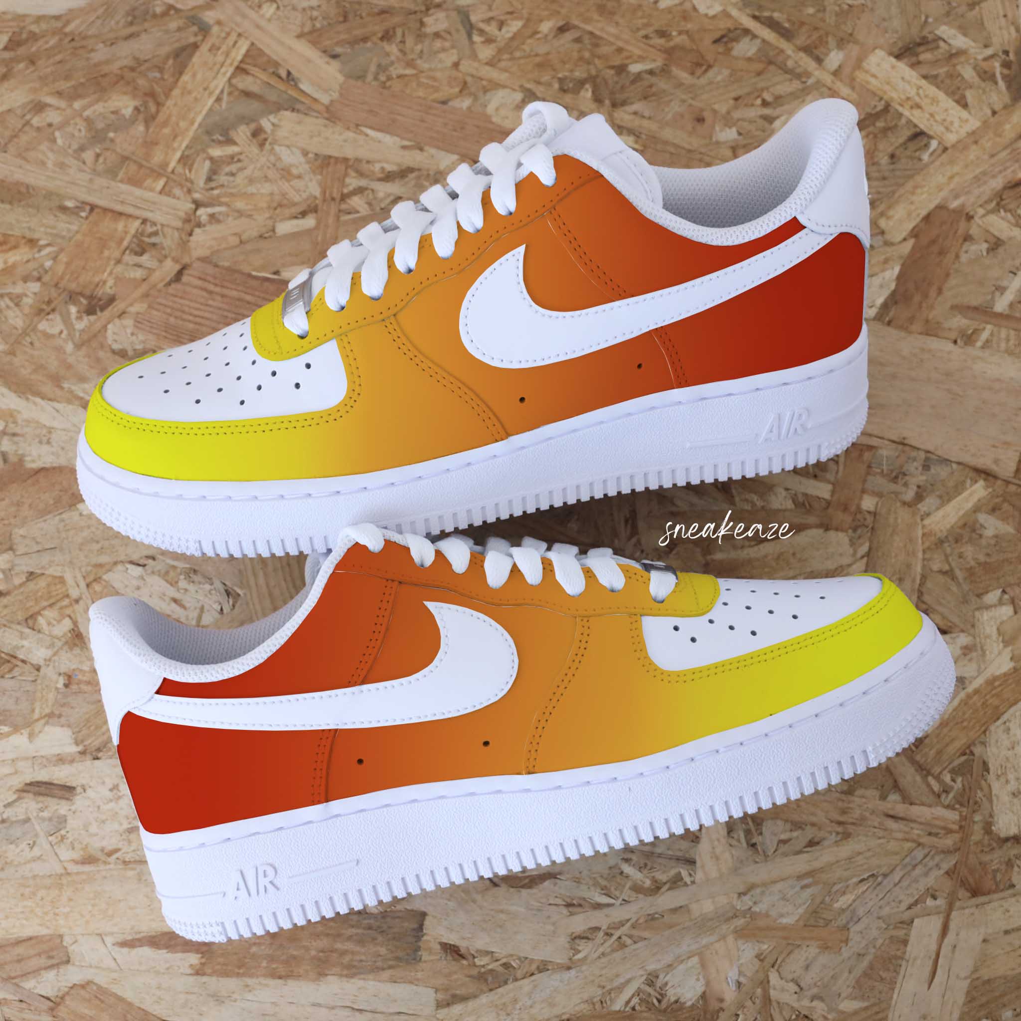 Dégradé rouge - Air Force 1 custom