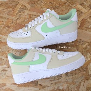 Beige et vert menthe - Air Force 1 custom