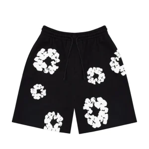 Denim Tears The Cotton Wreath Shorts Black