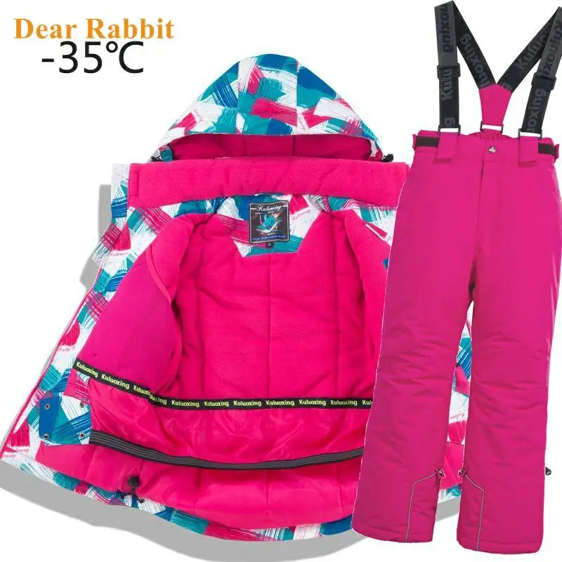 DEAR RABBIT Outdoor Windproof Ski Snowboard Suit - Kid's – Image 5