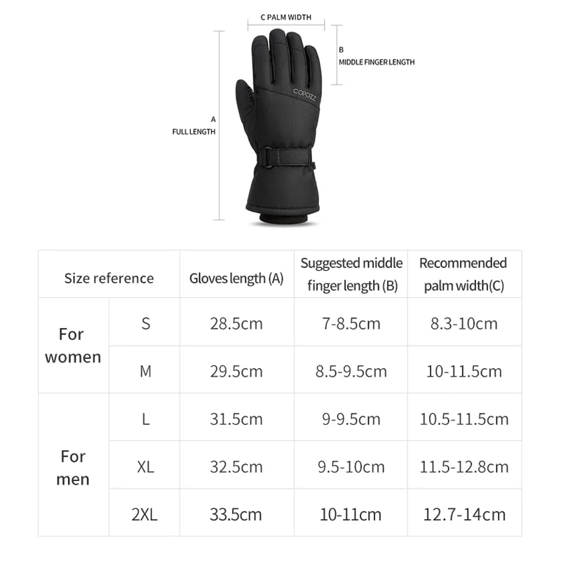 COPOZZ White Ski Gloves – Image 8