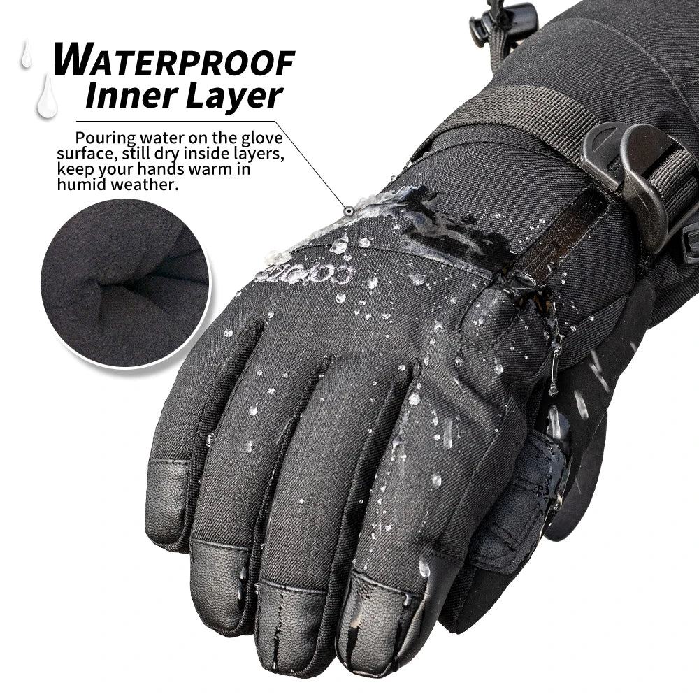 COPOZZ-20 Degree Thermal Waterproof Ski Gloves – Image 3