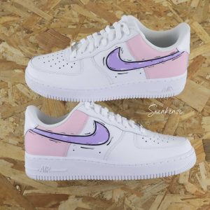 Cartoon color block (couleur au choix) - Air Force 1 custom