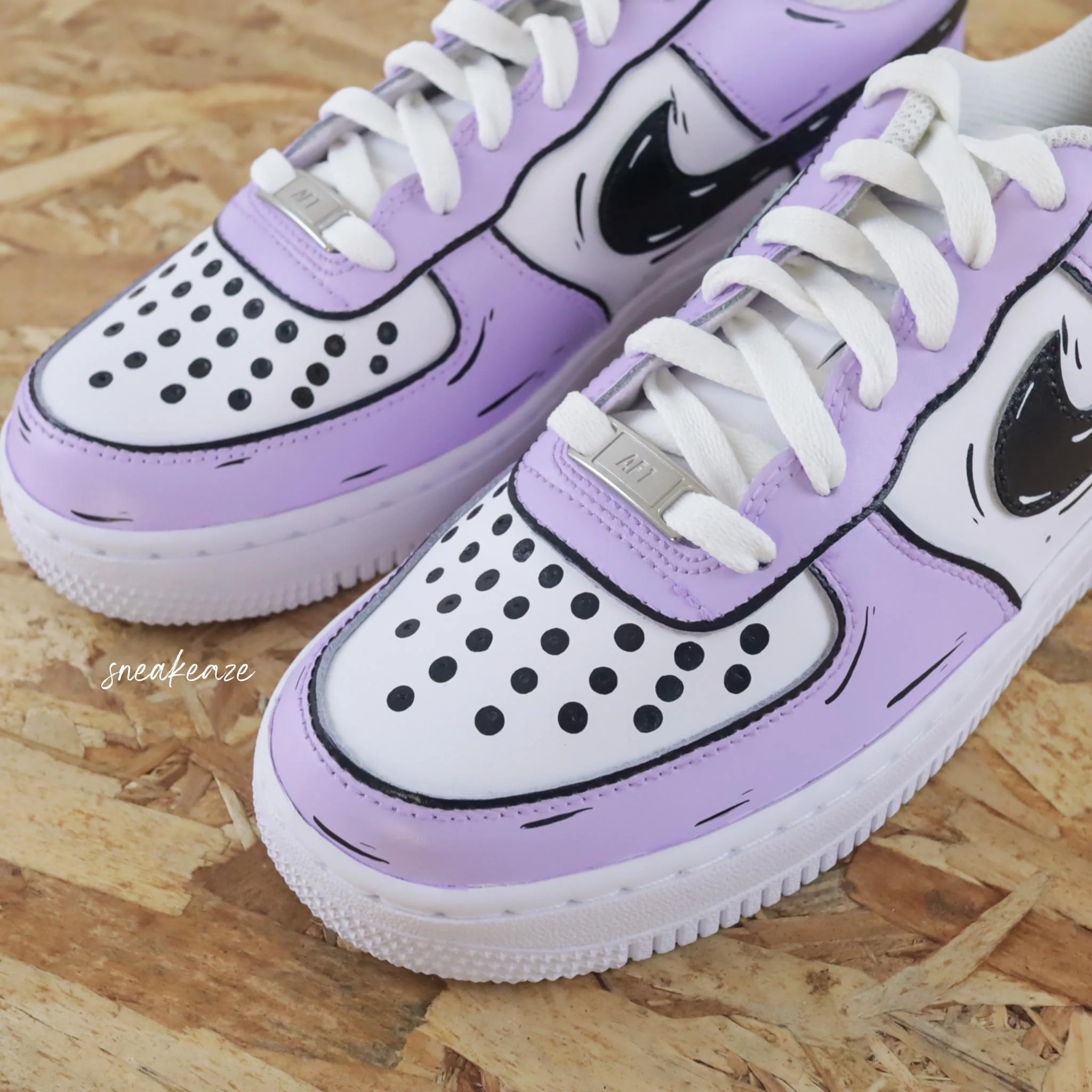 Cartoon Sketch (couleur au choix) - Air Force 1 custom – Image 6