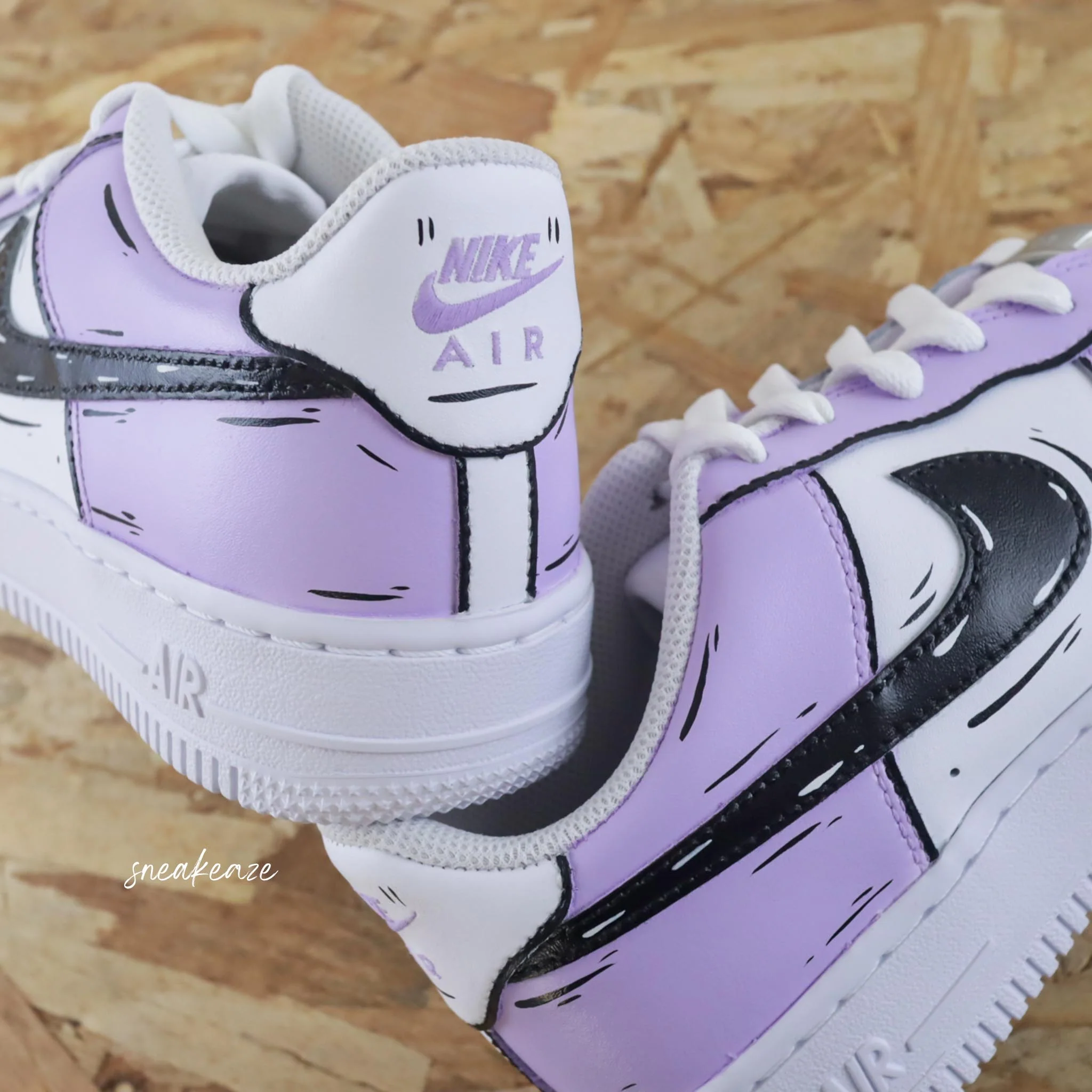 Cartoon Sketch (couleur au choix) - Air Force 1 custom – Image 7