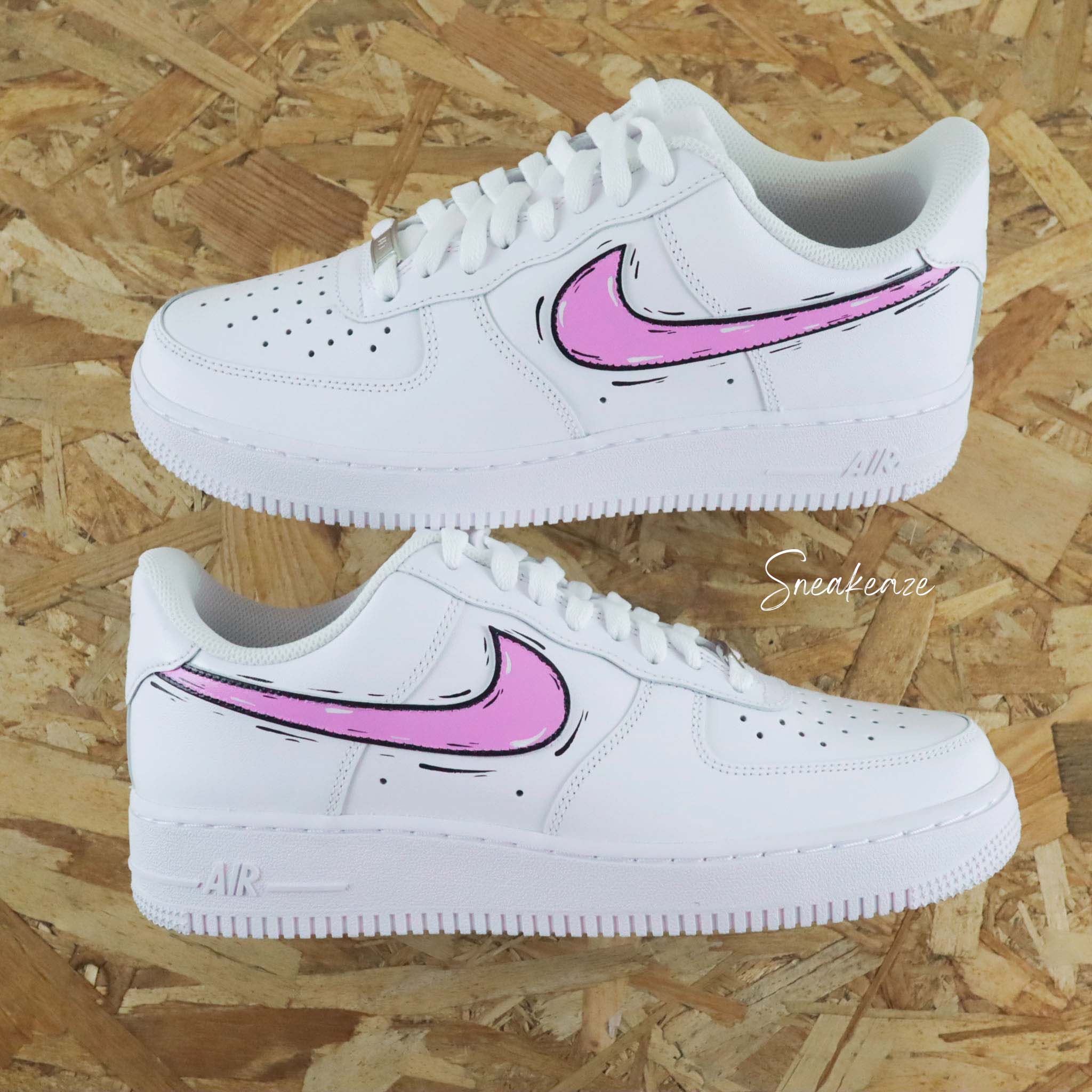 Cartoon swoosh (couleur au choix) - Air Force 1 custom – Image 4