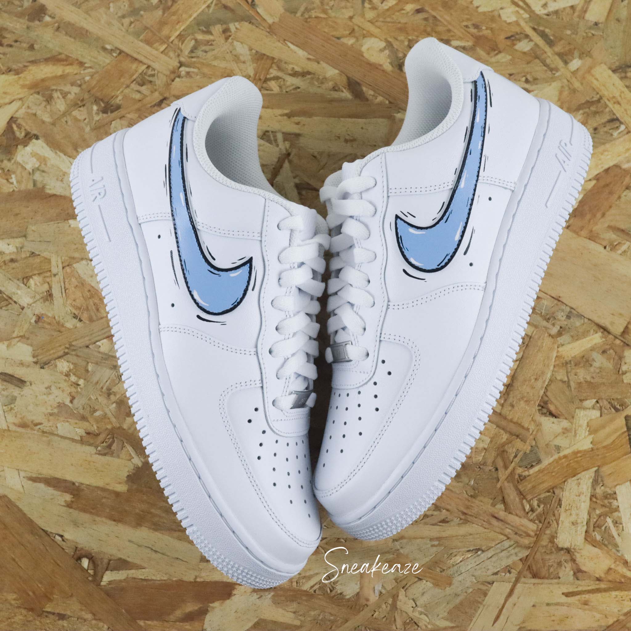 Cartoon swoosh (couleur au choix) - Air Force 1 custom – Image 4