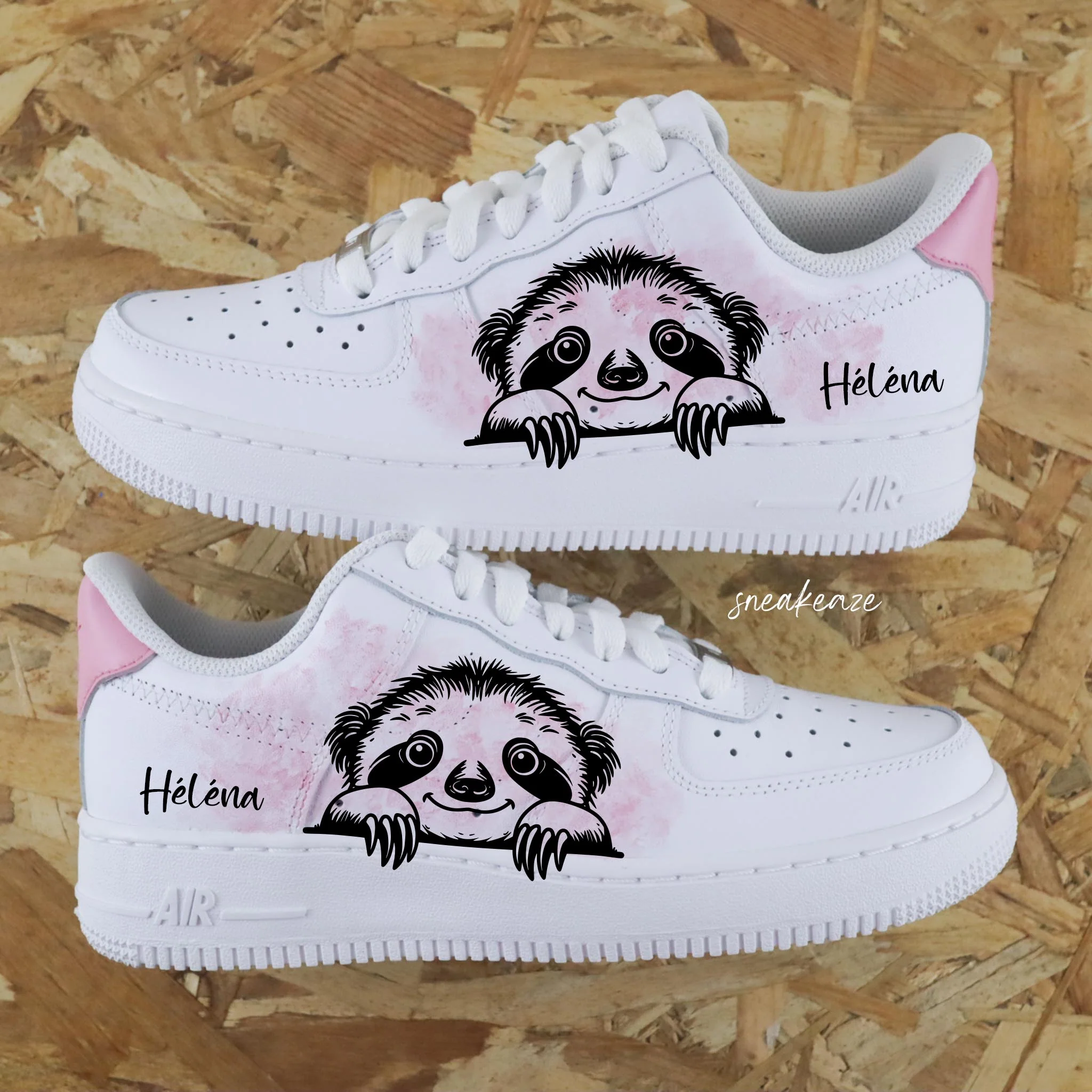 Lion aquarelle (Animal au choix) - Air Force 1 custom – Image 4