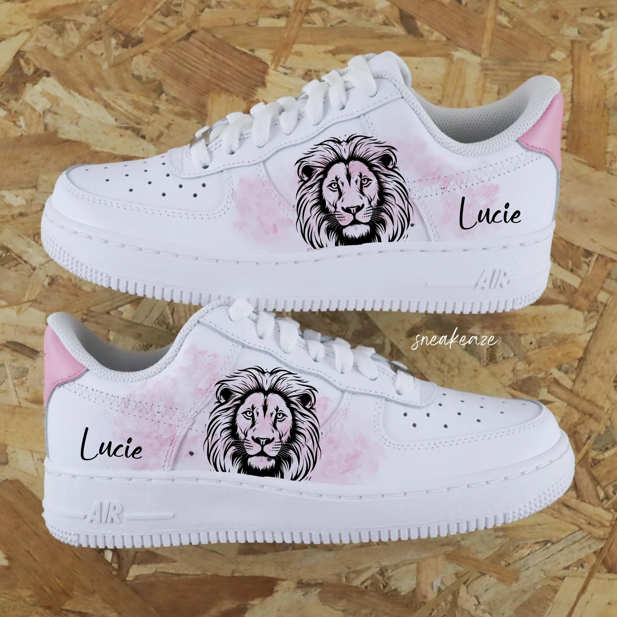 Lion aquarelle (Animal au choix) - Air Force 1 custom – Image 2