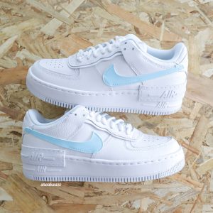 Baby blue Swoosh - Air Force 1 Shadow custom