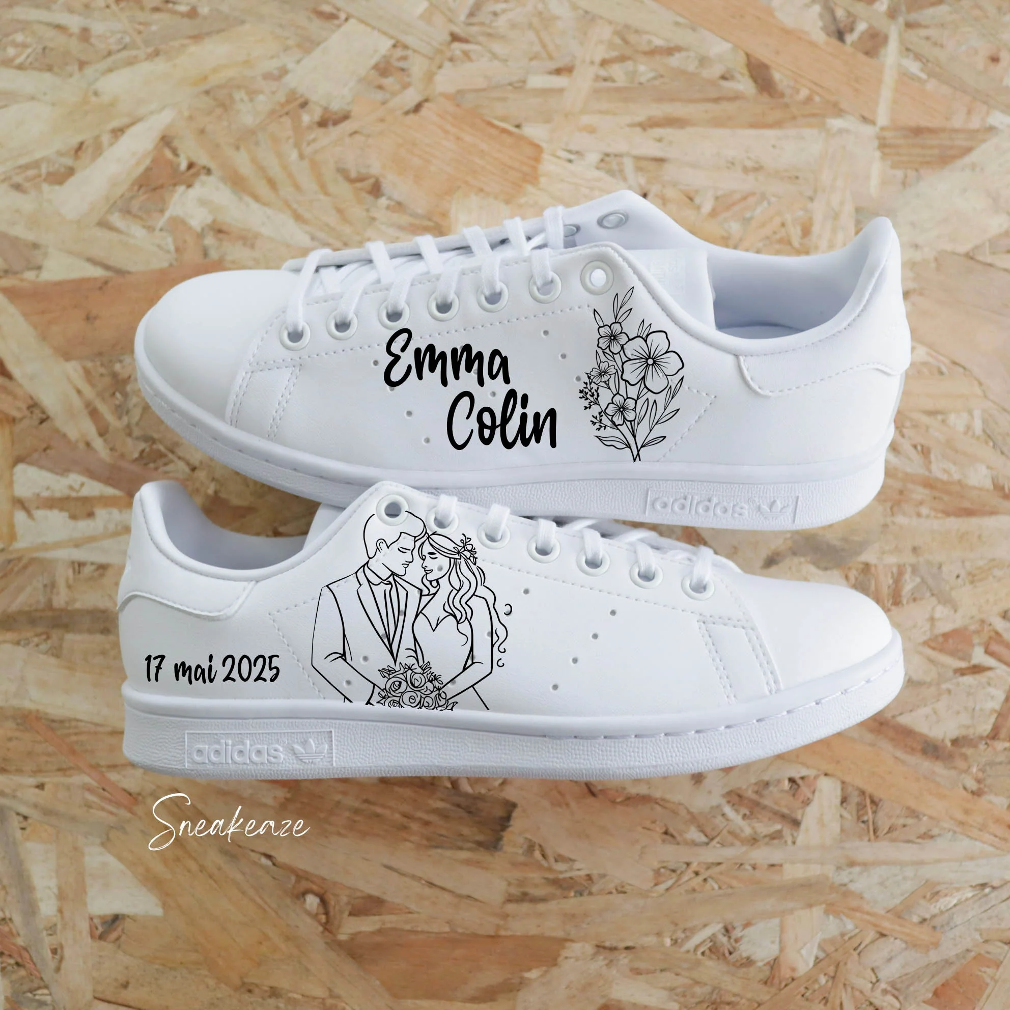 Bouquet de la marié - Stan Smith custom mariage – Image 4