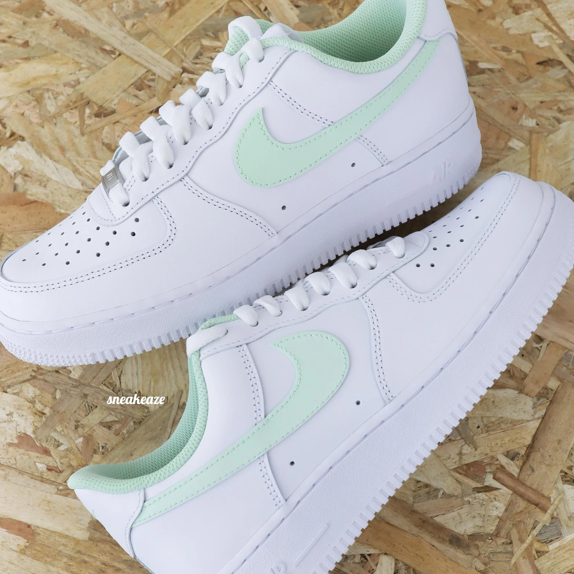 Swoosh & toile (couleur au choix) - Air Force 1 custom – Image 7