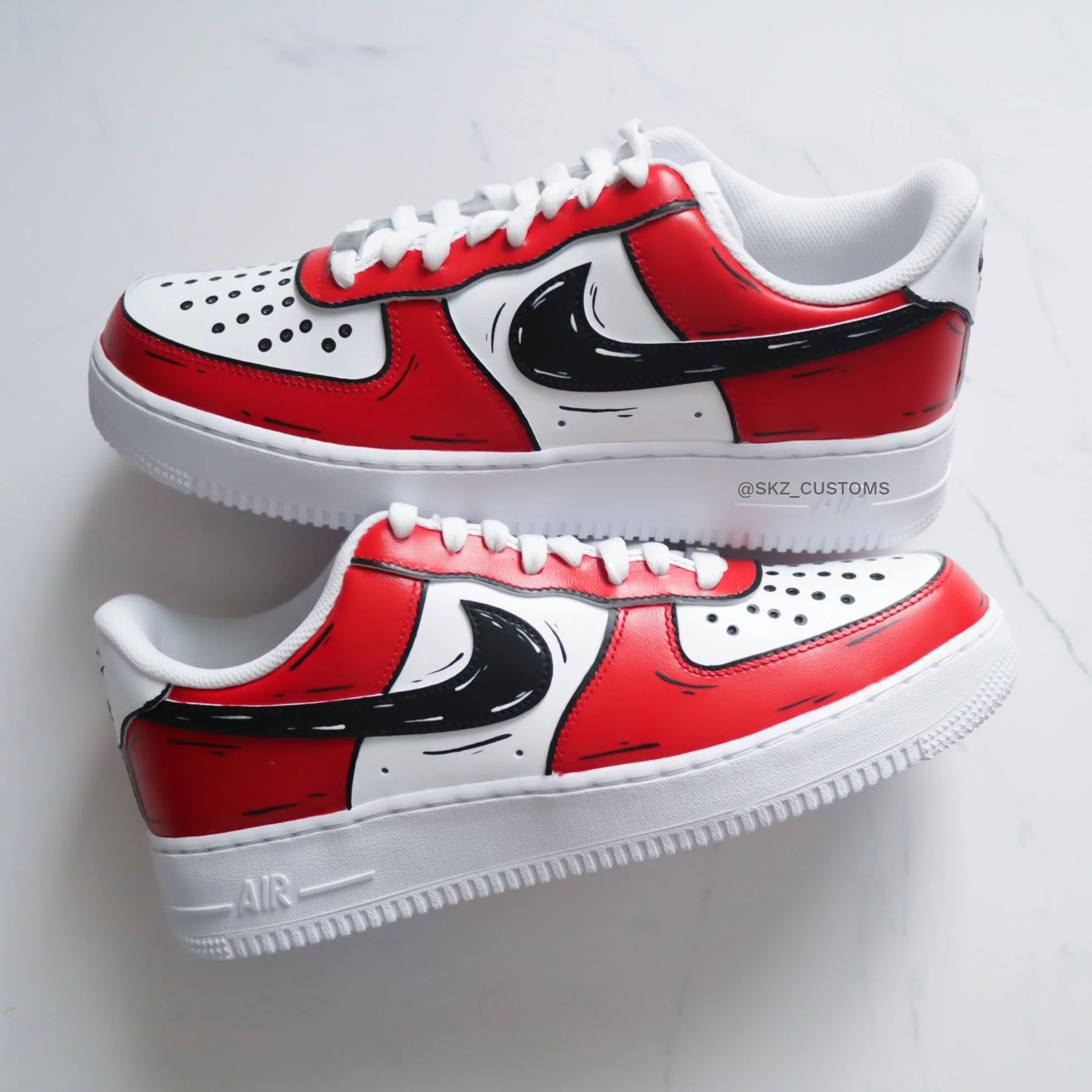 Cartoon Sketch (couleur au choix) - Air Force 1 custom – Image 9