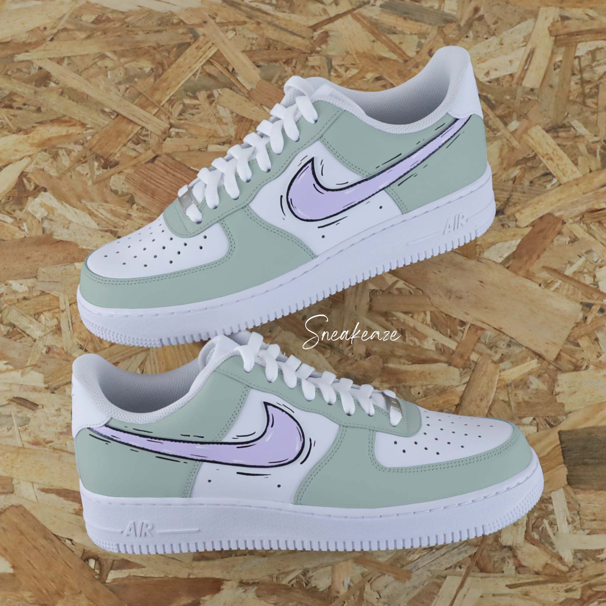 Cartoon Sketch duo - Air Force 1 custom – Image 3