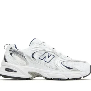 New Balance 530 White Silver Navy