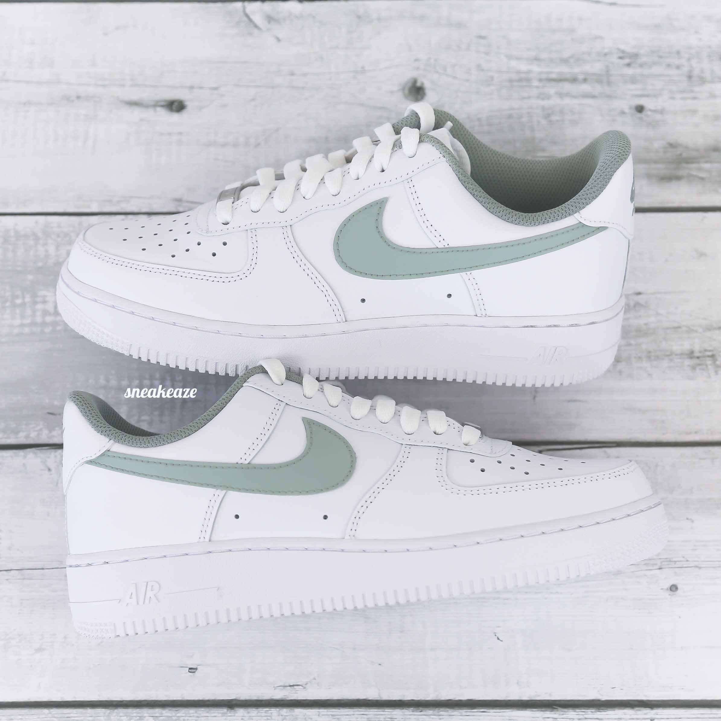 Swoosh & toile (couleur au choix) - Air Force 1 custom – Image 9