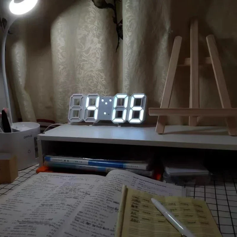 Horloge Digitale Kawaii LED 3D – Décoration Moderne pour Bureau et Chambre – Image 3