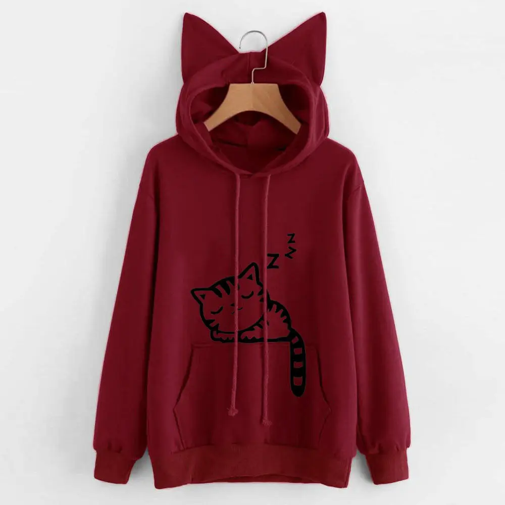 MALKEBE Women elegant temperament solid color loose fleece sweatshirt – Image 5