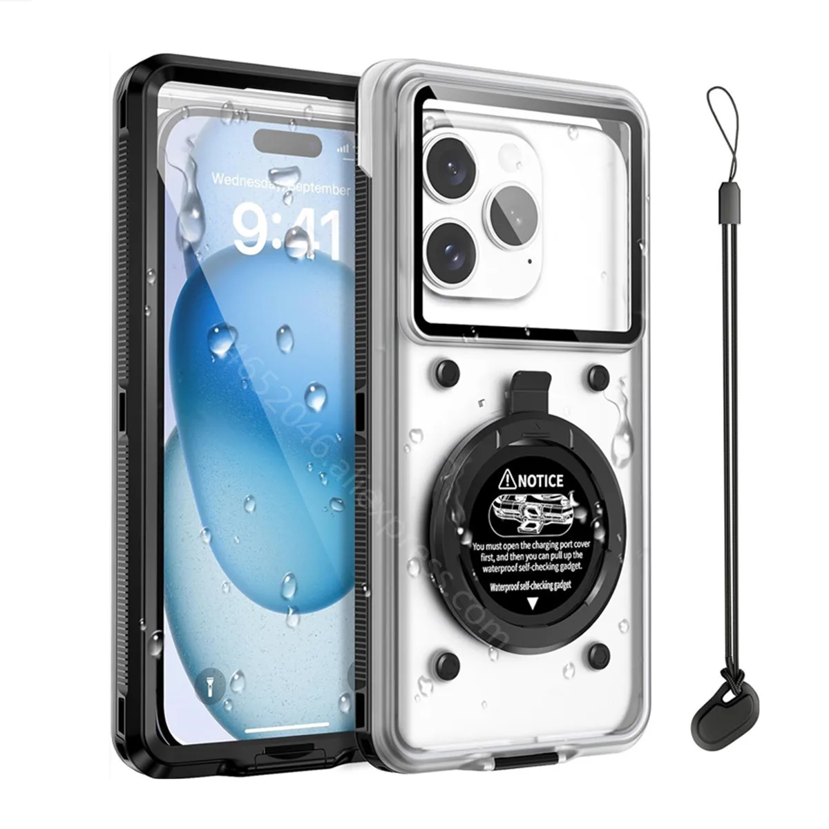 SHELLBOX Universal 6.9 Inch Waterproof Case for iPhone 16 Pro 15 14 13 12 Samsung S25 S24 S23 Ultra A16 A55 – Image 4