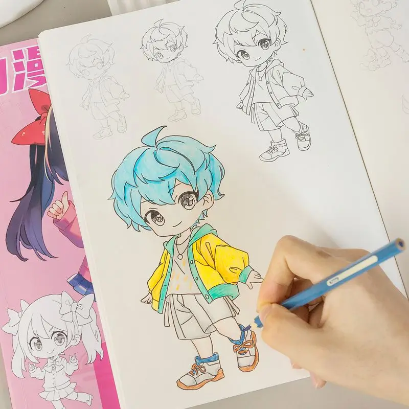 Livre de Dessin et Coloriage Manga Kawaii – Image 5