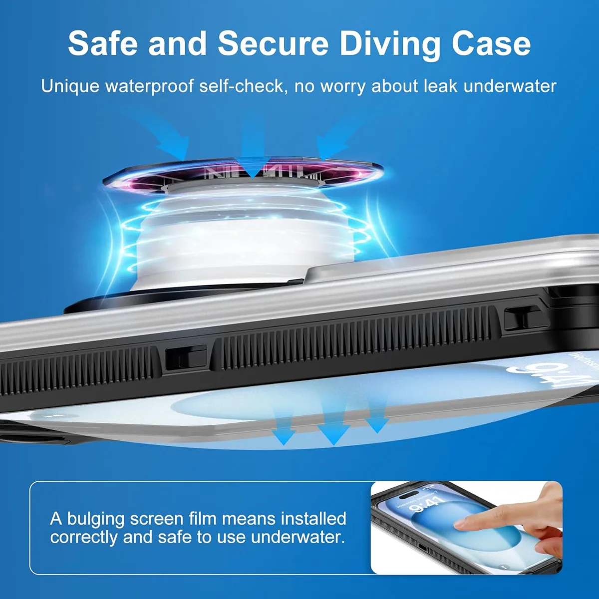 SHELLBOX Universal 6.9 Inch Waterproof Case for iPhone 16 Pro 15 14 13 12 Samsung S25 S24 S23 Ultra A16 A55 – Image 8