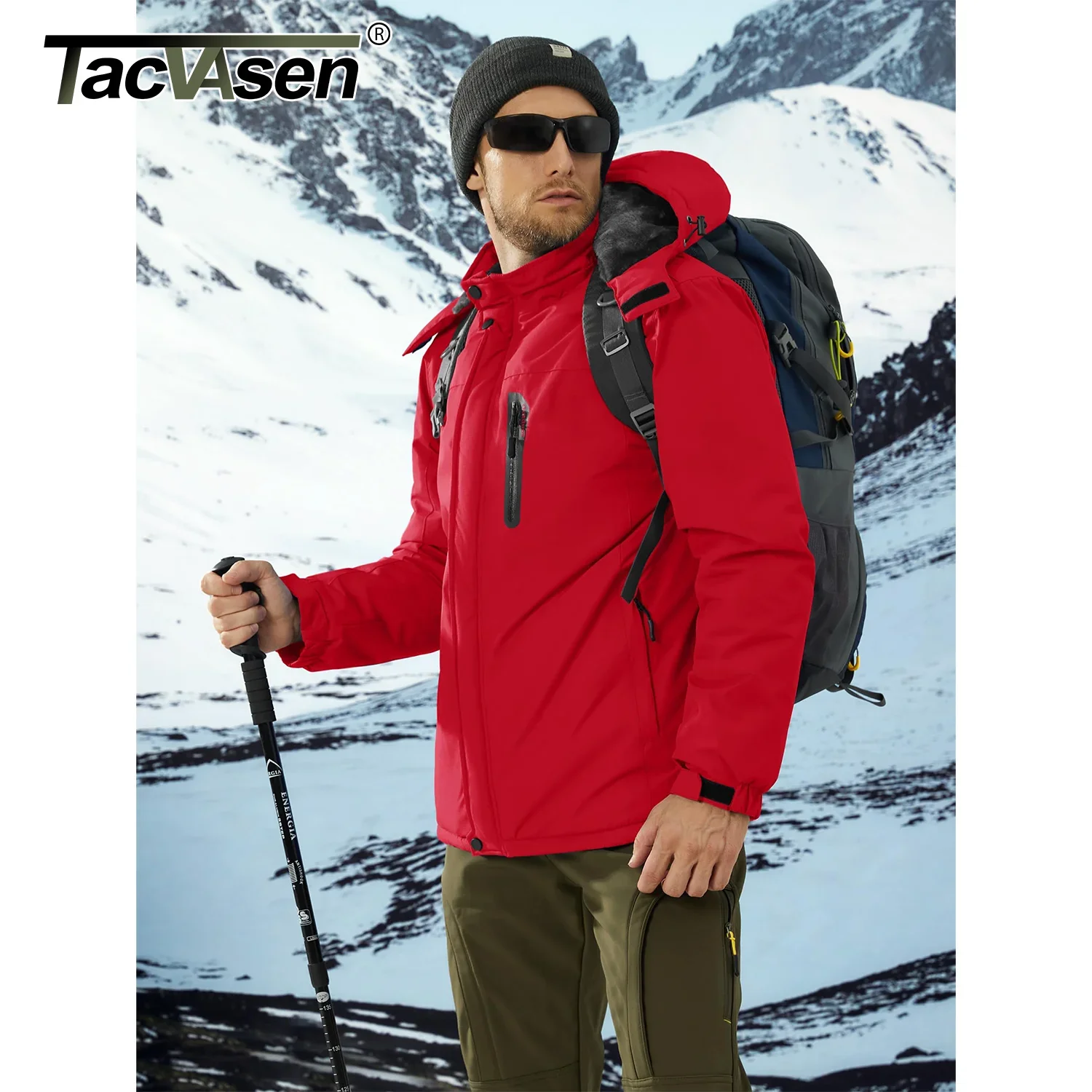 TACVASEN Camo Snowboard Jacket – Image 4