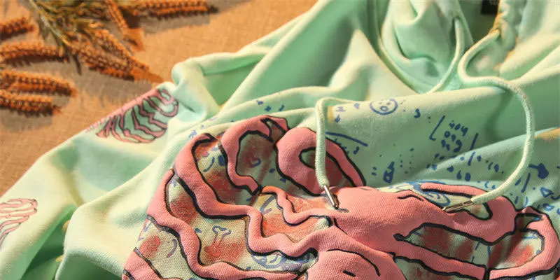 Hoodie Kawaii Pink Skeleton Y2K – Image 6