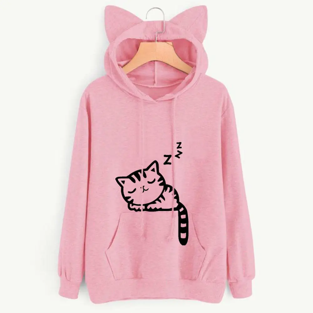 MALKEBE Women elegant temperament solid color loose fleece sweatshirt – Image 7