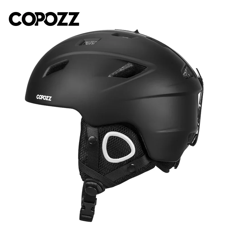 Copozz Men Women ski helmet Half-coverage Snowboard Moto snowmobile Safety Snow Helmet Winter Warm Helmet For Adult and Kids – Image 3