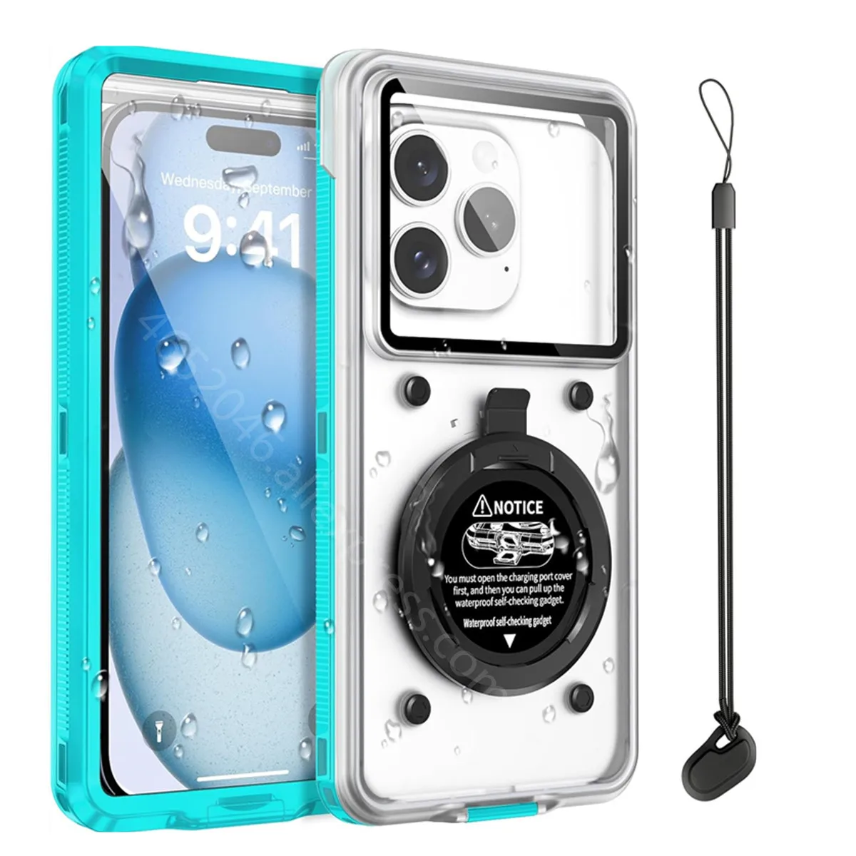 SHELLBOX Universal 6.9 Inch Waterproof Case for iPhone 16 Pro 15 14 13 12 Samsung S25 S24 S23 Ultra A16 A55 – Image 2
