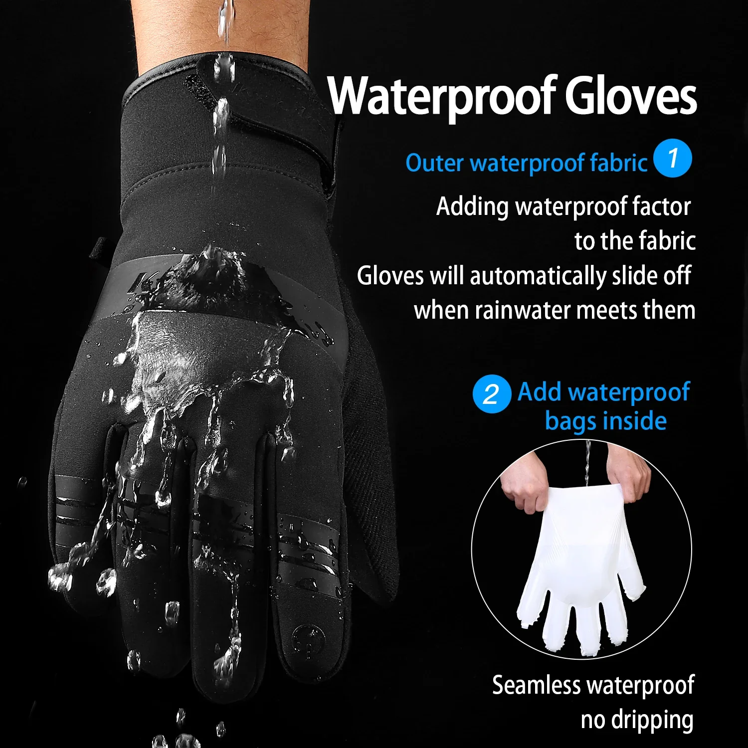 KYNCILOR PU Ski Gloves – Image 9