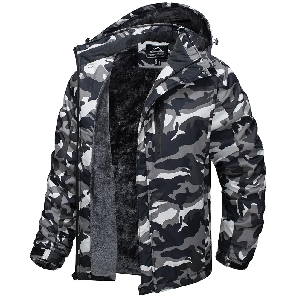 TACVASEN Camo Snowboard Jacket – Image 2