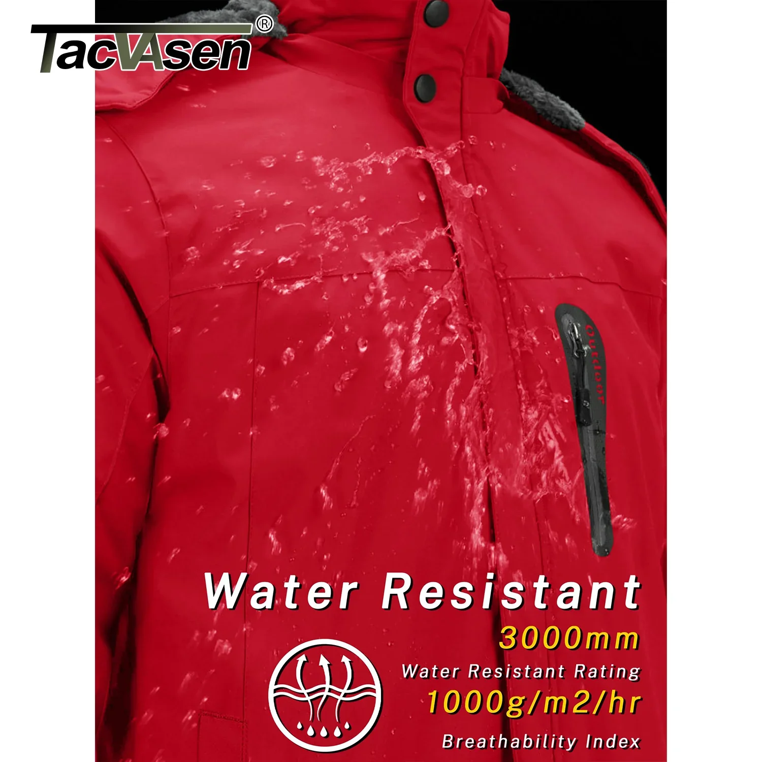 TACVASEN Camo Snowboard Jacket – Image 7