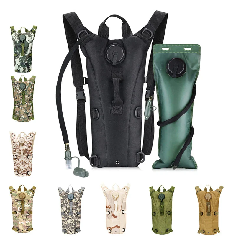 3L Hydration Water Bladder Outdoor Sport Cycling Water Bag Backpack Military Tactical Camouflage Mountaineering Bag – Image 4