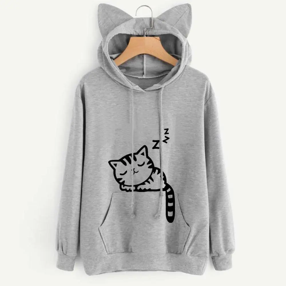 MALKEBE Women elegant temperament solid color loose fleece sweatshirt – Image 6