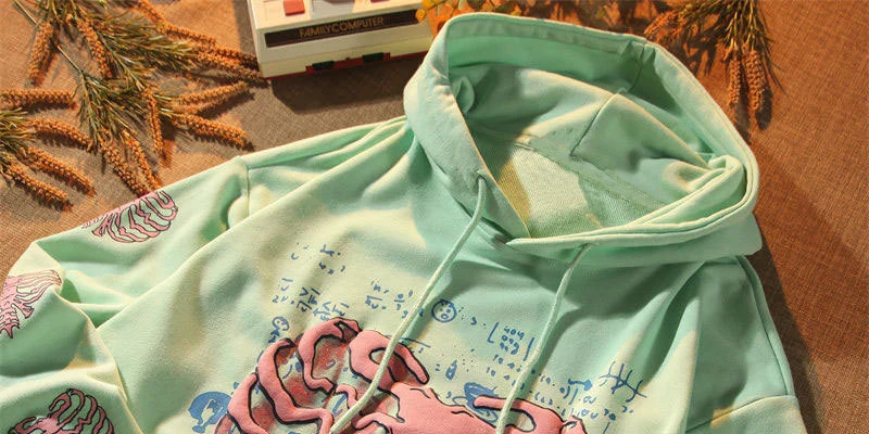 Hoodie Kawaii Pink Skeleton Y2K – Image 5