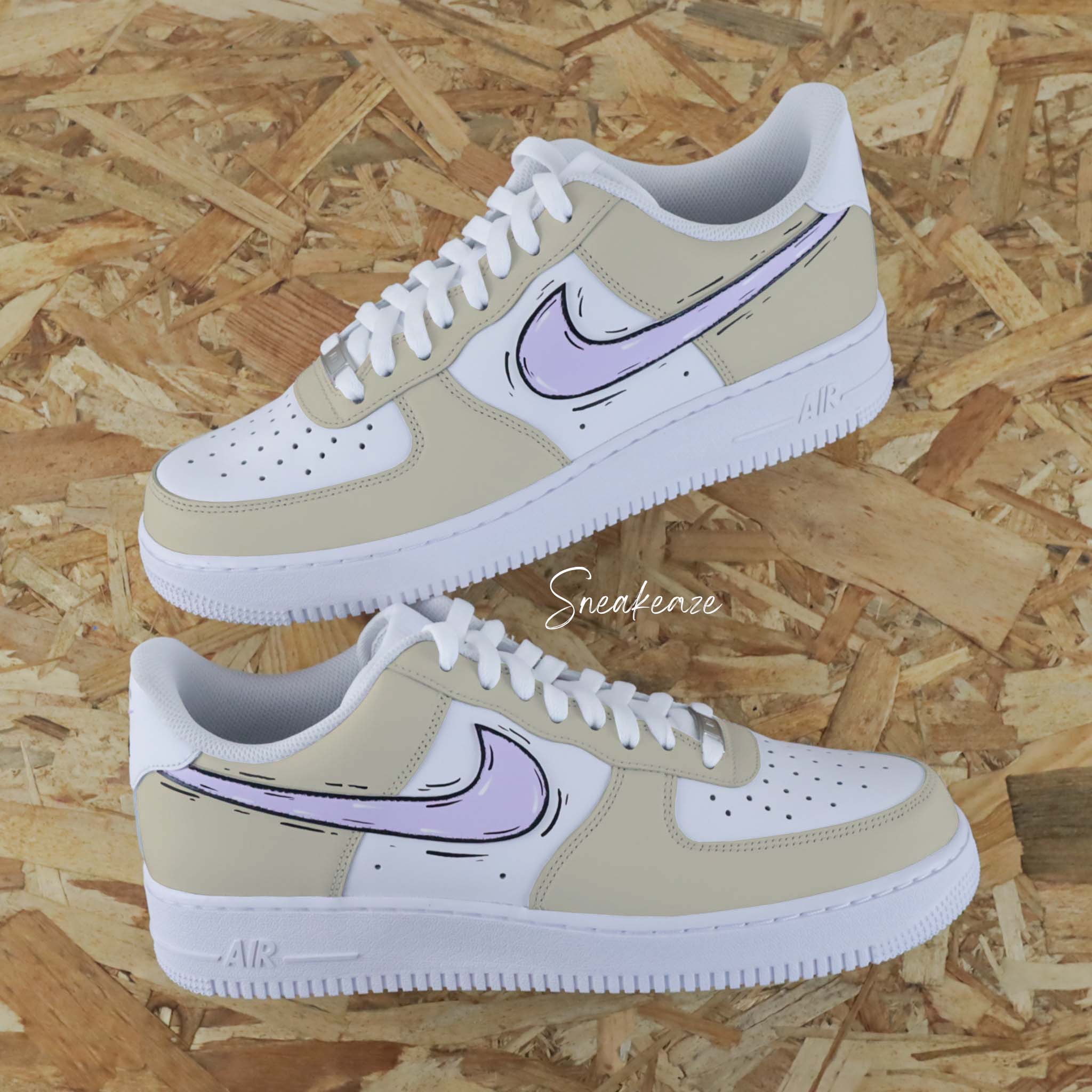 Cartoon Sketch duo - Air Force 1 custom – Image 5