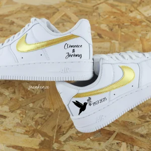 Colibri métallisé - Air Force 1 custom mariage