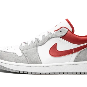 Air Jordan 1 Low SE Light Smoke Grey Gym Red