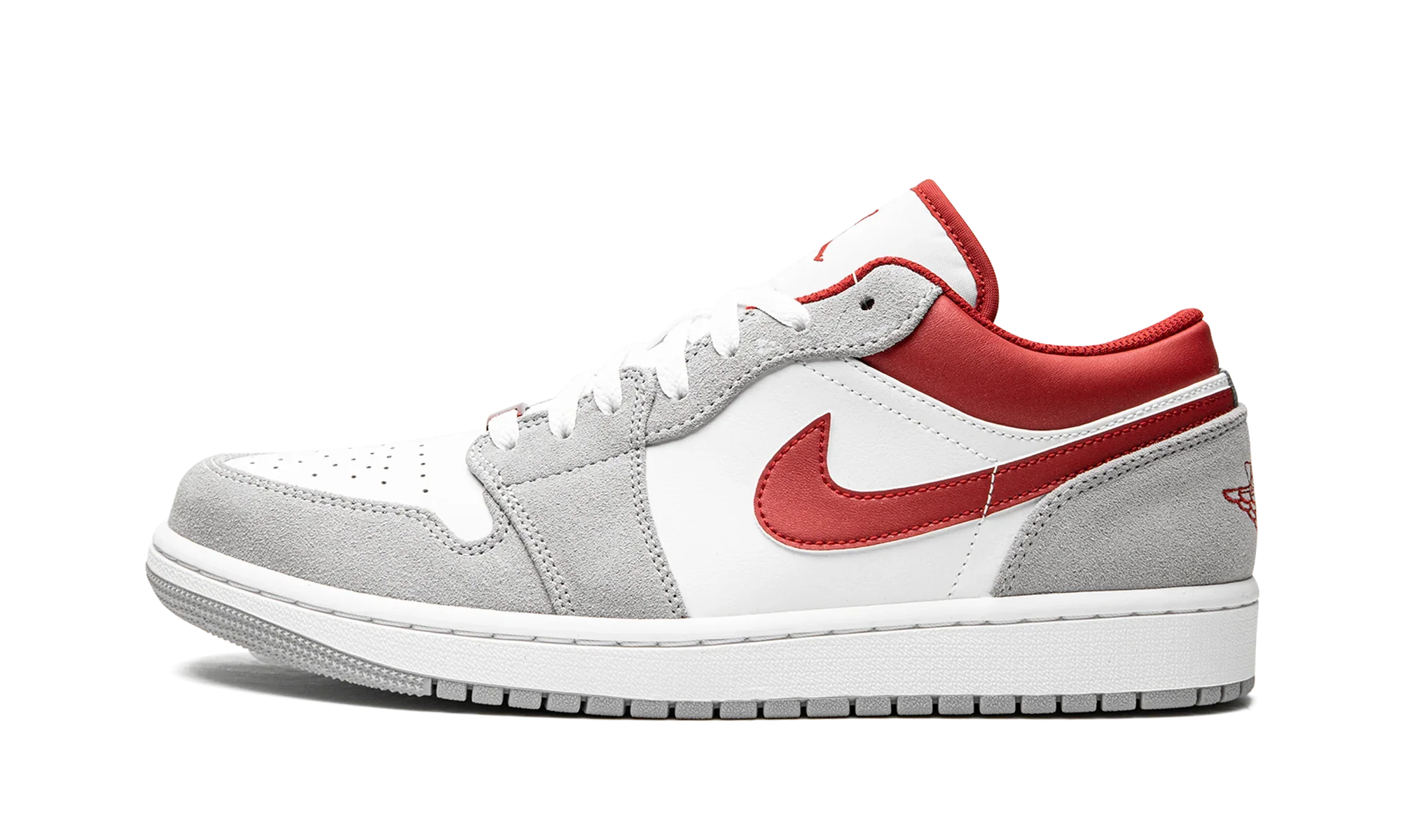 Air Jordan 1 Low SE Light Smoke Grey Gym Red