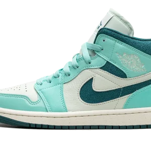 Air Jordan 1 Mid Chenille Bleached Turquoise