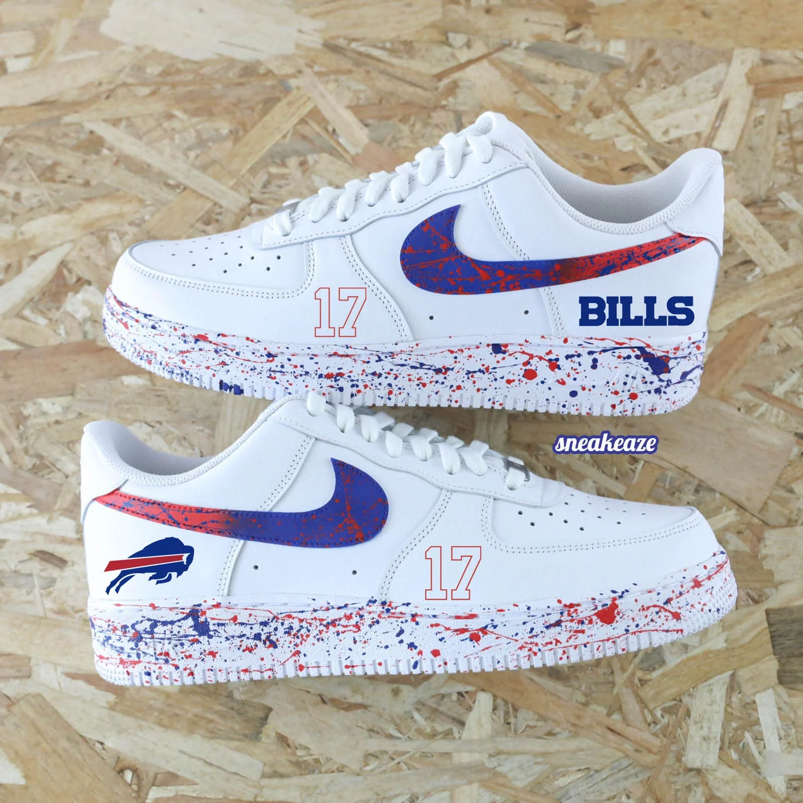 Splash Buffalo Bills NFL- Air Force 1 custom