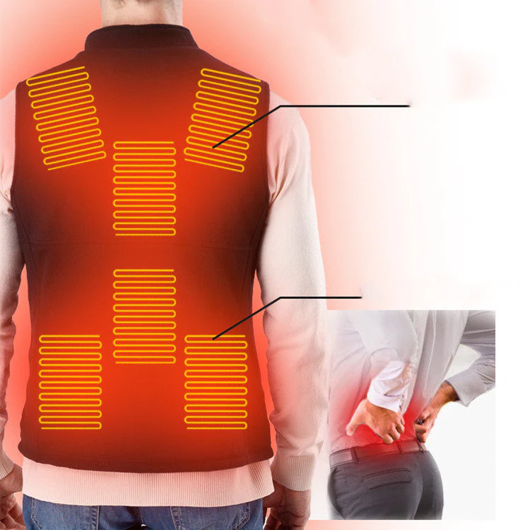 Gilet Chauffant USB Infrarouge - Veste Polaire Longue avec Chauffage Intégré – Image 3