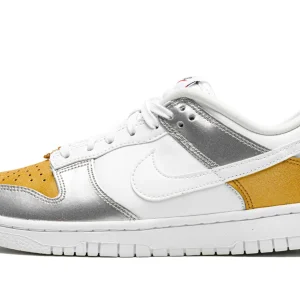 Nike Dunk Low Gold Silver Metallic
