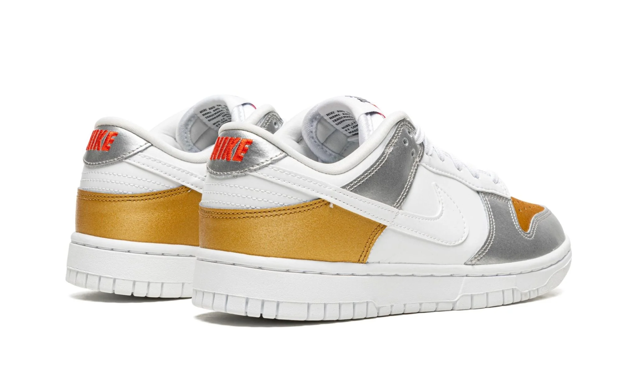 Nike Dunk Low Gold Silver Metallic – Image 4