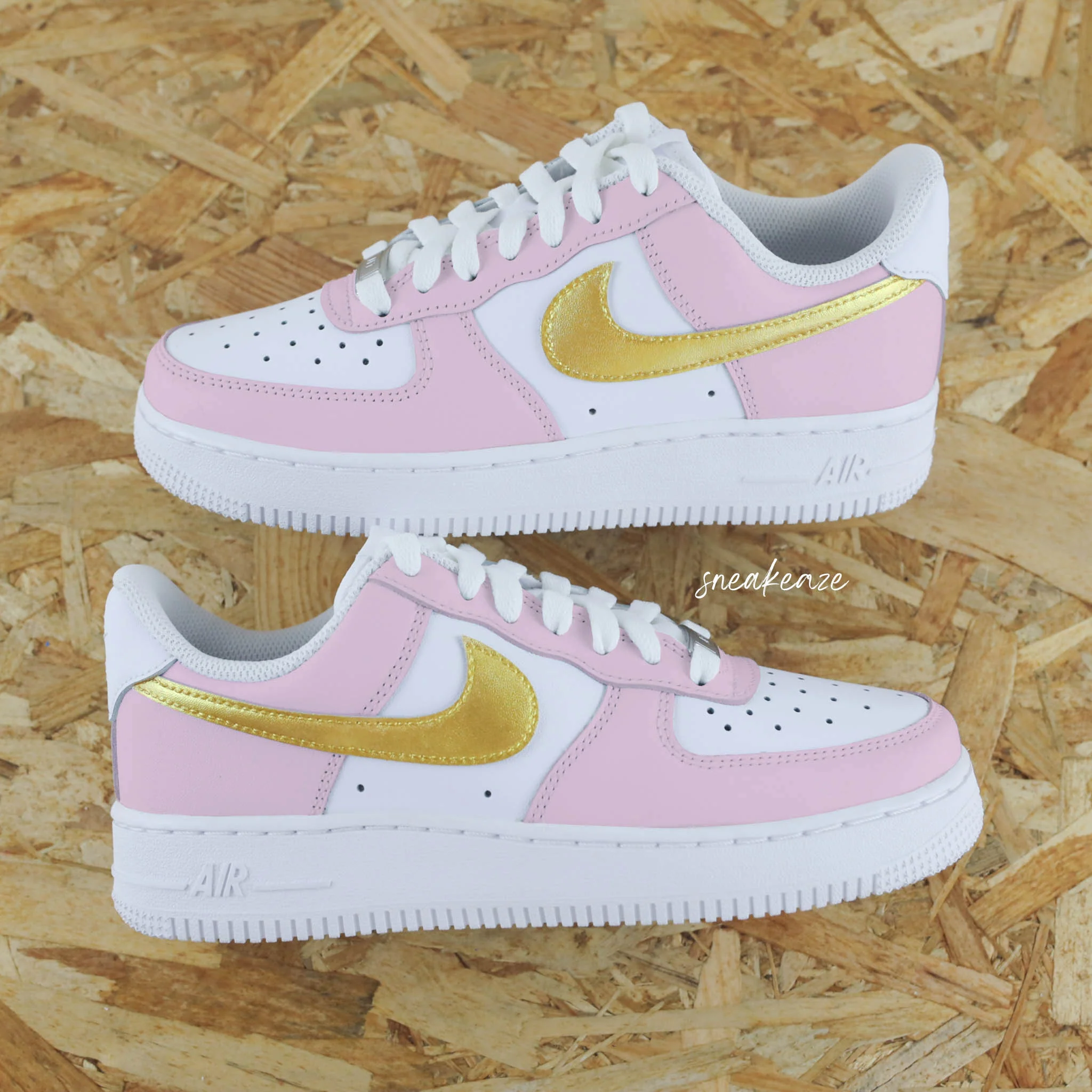 Or et Bleu (modèle au choix) - Air Force 1 custom – Image 4
