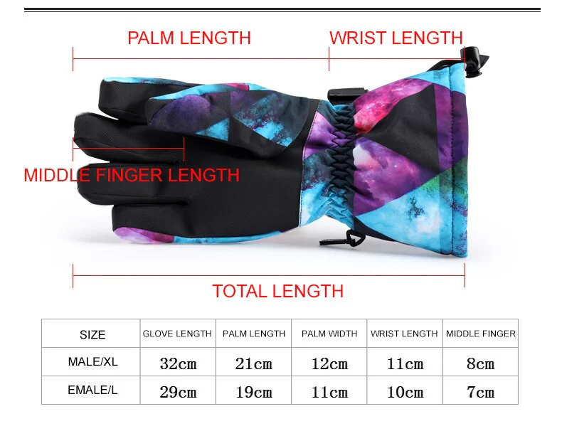 QUESHARK Ski Snowboard Gloves - Kid's – Image 4